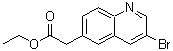 structure of CAS# 1393353-34-8, 3-溴-6-喹啉乙酸乙酯