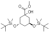 CAS # 139356-33-5, (3S,5S)-3,5-Bis[[(1,1-dimethylethyl)dimethylsilyl]oxy]-1-hydroxycyclohexanecarboxylic acid methyl ester
