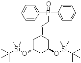 structure of CAS# 139356-39-1, [2-[(3R,5R)-3,5-Bis[[(1,1-dimethylethyl)dimethylsilyl]oxy]cyclohexylidene]ethyl]diphenylphosphine oxide