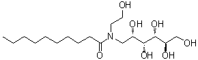 CAS # 139361-84-5, N-Decanoyl-N-(2-hydroxyethyl)glucamine, Anagrade, HEGA 10