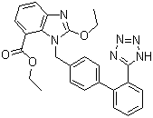 structure of CAS# 139481-58-6, 坎地沙坦乙酯