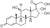structure of CAS# 13951-70-7, 16alpha-羟基泼尼松龙