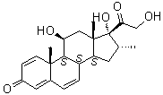 CAS # 13954-10-4, 11beta,17,21-Trihydroxy-16alpha-methylpregna-1,4,6-triene-3,20-dione