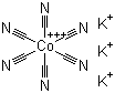 structure of CAS# 13963-58-1, Tripotassium hexacyanocobaltate