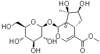 CAS # 139687-24-4, Caryoptoside, (1S,4aS,6S,7R,7aS)-1-(beta-D-Glucopyranosyloxy)-1,4a,5,6,7,7a-hexahydro-6,7-dihydroxy-7-methylcyclopenta[c]pyran-4-carboxylic acid methyl ester