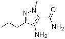 structure of CAS# 139756-02-8, 4-Amino-1-methyl-3-propyl-5-pyrazolecarboxamide