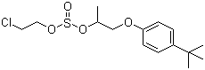 CAS # 140-57-8, Niagaramite, Sulfurous acid 2-chloroethyl 2-[4-(1,1-Dimethylethyl)phenoxy]-1-methylethyl ester, 2-(p-tert-Butylphenoxy)-1-methylethyl sulfite, 2-(p-tert-Butylphenoxy)isopropyl 2-chloroethyl sulfite, Aramit, Aramite, CES, NSC 404155