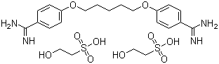 structure of CAS# 140-64-7, 喷他脒羟乙磺酸盐
