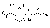 structure of CAS# 14025-21-9, 乙二胺四乙酸锌钠盐