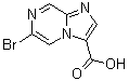 structure of CAS# 1404480-51-8, 6-溴咪唑并[1,2-a]吡嗪-3-羧酸