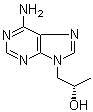 structure of CAS# 14047-27-9, L-(+)-9-(2-Hydroxypropyl)adenine