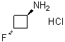 structure of CAS# 1408075-99-9, 反式-3-氟环丁烷胺盐酸盐