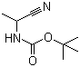 structure of CAS# 141041-80-7, (1-氰基乙基)氨基甲酸叔丁酯
