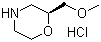 structure of CAS# 141196-38-5, (S)-2-(Methoxymethyl)morpholine hydrochloride