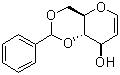 structure of CAS# 14125-70-3, 2-苯基-4,4a,8,8a-四氢吡喃并[3,2-d][1,3]二恶英-8-醇