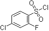 structure of CAS# 141337-26-0, 4-Chloro-2-fluorobenzenesulfonyl chloride