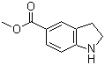 structure of CAS# 141452-01-9, 吲哚啉-5-甲酸甲酯