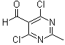 CAS # 14160-91-9, 4,6-Dichloro-2-methyl-5-pyrimidinecarboxaldehyde