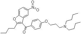 structure of CAS# 141645-23-0, (2-Butyl-5-nitro-3-benzofuranyl)[4-[3-(dibutylamino)propoxy]phenyl]methanone