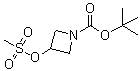 structure of CAS# 141699-58-3, tert-Butyl 3-[(methylsulfonyl)oxy]azetane-1-carboxylate