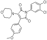 structure of CAS# 1417162-36-7, 1-(3,4-二氯苯基)-3-(4-甲氧基苯基)-4-(4-吗啉基)-1H-吡咯-2,5-二酮