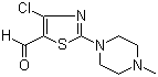 structure of CAS# 141764-88-7, 4-氯-2-(1-甲基-4-哌嗪基)-5-噻唑甲醛