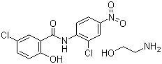 structure of CAS# 1420-04-8, Niclosamide ethanolamine salt
