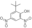 CAS # 1420-07-1, 4,6-Dinitro-2-tert-butylphenol, DNTBP, Dinoterb, Dinoterbe, Herbogil, NSC 166496, Stirpan Forte, Veraline Creme