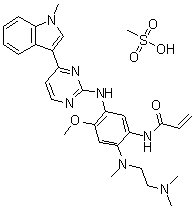 structure of CAS# 1421373-66-1, AZD-9291 mesylate