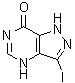 structure of CAS# 142189-88-6, 1,4-二氢-3-碘-7H-吡唑并[4,3-d]嘧啶-7-酮