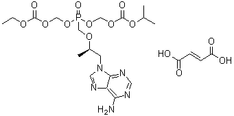 CAS 登录号：1422284-17-0, 5-[[(1R)-2-(6-氨基-9H-嘌呤-9-基)-1-甲基乙氧基]甲基]-2,4,6,8-四氧杂-5-磷杂壬二酸 1-乙基酯 9-异丙酯 5-氧化物 2-丁烯二酸盐