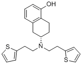 CAS # 1422357-33-2, Rotigotine EP Impurity G, (6S)-6-[bis(2-thiophen-2-ylethyl)amino]-5,6,7,8-tetrahydronaphthalen-1-ol
