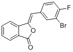 structure of CAS# 1423030-14-1, (Z)-3-(3-溴-4-氟苄亚基)异苯并呋喃-1(3H)-酮