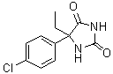 CAS 登录号：14258-69-6 (6308-24-3), 5-(4-氯苯基)-5-乙基-2,4-咪唑烷二酮