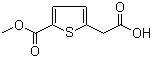 structure of CAS# 142667-06-9, 5-(甲氧羰基)噻吩-2-乙酸