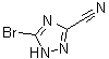 structure of CAS# 1427475-12-4, 5-溴-1H-1,2,4-三唑-3-甲腈