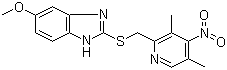 CAS # 142885-91-4, 4-Desmethoxy-4-nitro omeprazole sulfide
