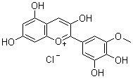 Petunidin chloride molecular structure (CAS 1429-30-7)