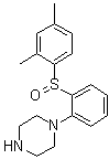 structure of CAS# 1429908-35-9, 1-[2-[(2,4-二甲基苯基)亚磺酰基]苯基]哌嗪