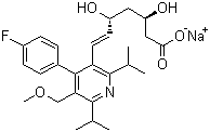 structure of CAS# 143201-11-0, Cerivastatin sodium