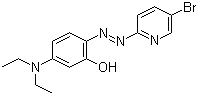 structure of CAS# 14337-53-2, 2-(5-Bromo-2-pyridinylazo)-5-(diethylamino)phenol