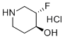 structure of CAS# 1434126-98-3, (3S,4S)-3-氟哌啶-4-醇盐酸盐