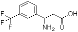 structure of CAS# 143438-91-9, 3-氨基-3-(3-三氟甲基苯基)丙酸