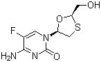 structure of CAS# 143491-57-0, Emtricitabine