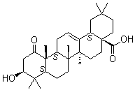 CAS # 14356-51-5, (3beta)-3-Hydroxy-1-oxo-olean-12-en-28-oic acid, Momordic acid, Vergatic acid, Virgatic acid