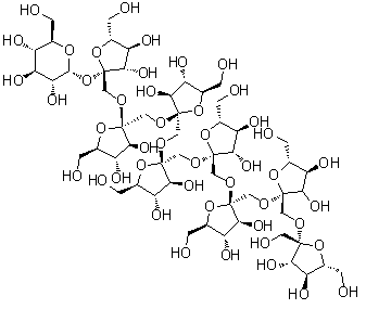 CAS 登录号：143625-74-5, O-beta-D-呋喃果糖基-(2→1)-O-beta-D-呋喃果糖基-(2→1)-O-beta-D-呋喃果糖基-(2→1)-O-beta-D-呋喃果糖基-(2→1)-O-beta-D-呋喃果糖基-(2→1)-O-beta-D-呋喃果糖基-(2→1)-O-beta-D-呋喃果糖基-(2→1)-beta-D-呋喃果糖基 alpha-D-吡喃葡萄糖苷
