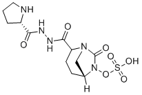 CAS # 1436861-92-5, (5R)-2-(2-(L-prolyl)hydrazine-1-carbonyl)-7-oxo-1,6-diazabicyclo[3.2.1]octan-6-yl hydrogen sulfate