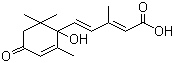 CAS 登录号：14375-45-2, 脱落酸, 2-顺式,4-反式-5-(1-羟基-4-氧代-2,6,6-三甲基-2-环己烯-1-基)-3-甲基-2,4-戌二烯酸