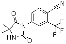 structure of CAS# 143782-20-1, 4-(4,4-二甲基-2,5-二氧代咪唑烷-1-基)-2-三氟甲基苯甲腈