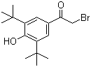 structure of CAS# 14386-64-2, 2-溴-1-(3,5-二叔丁基-4-羟基苯基)乙酮
